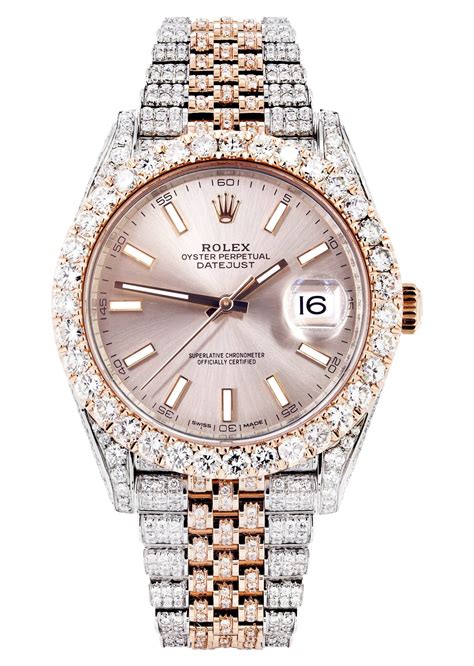 rolex rose gold diamond watches|rolex rose gold datejust price.